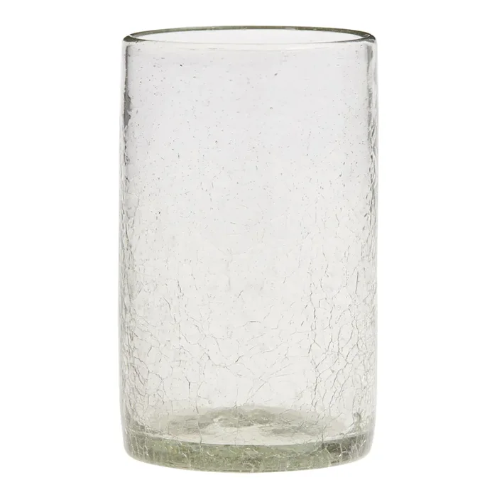 Crackle Recycled Highball Glass