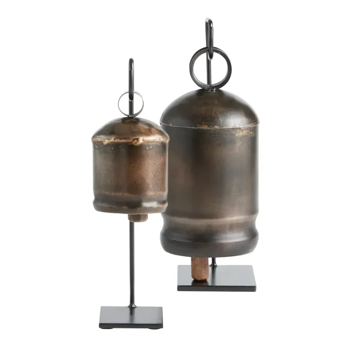 CRAFT Authentic Found Iron Cowbell with Stand