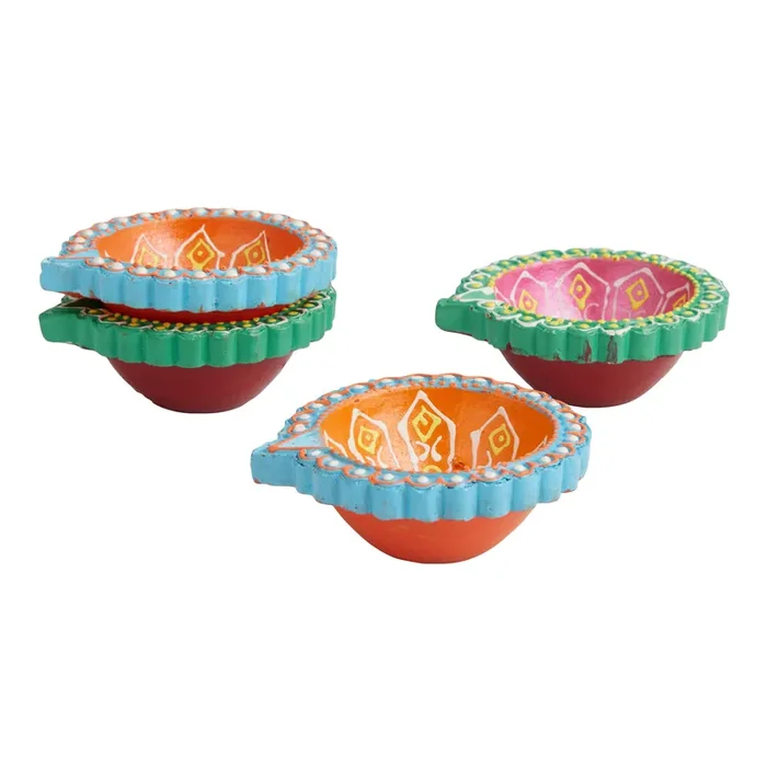 CRAFT Diwali Terracotta Diya Lamp 4 Pack