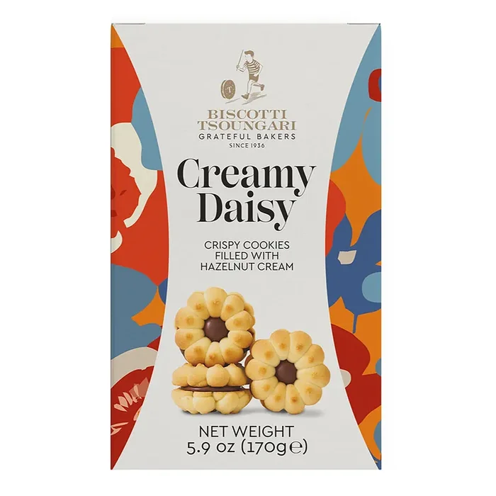 Creamy Daisy Hazelnut Cream Vanilla Biscuits