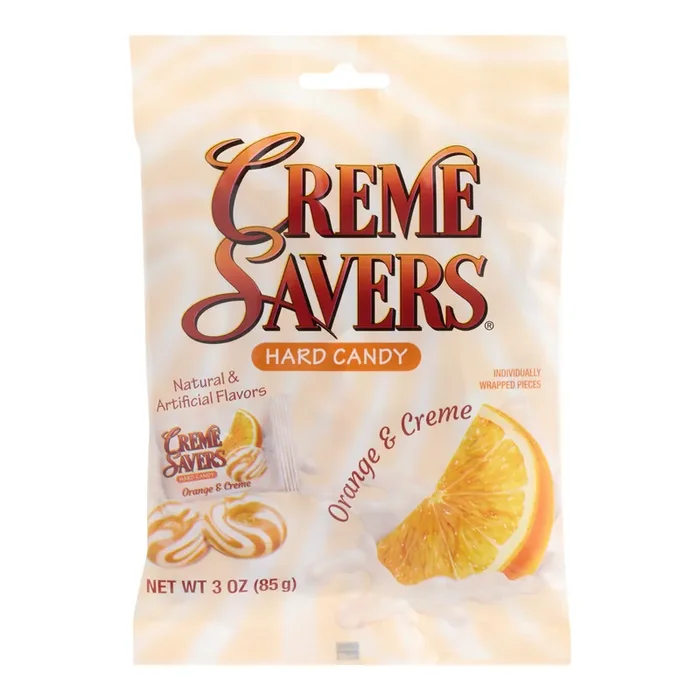 Creme Savers Orange And Creme Hard Candy