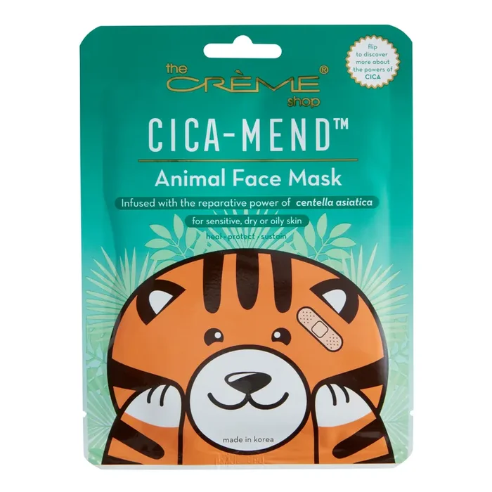 Creme Shop Cica-Mend Tiger Korean Beauty Sheet Mask