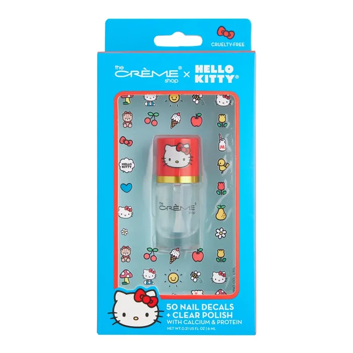 Creme Shop Hello Kitty Nail Decal with Polish Kit