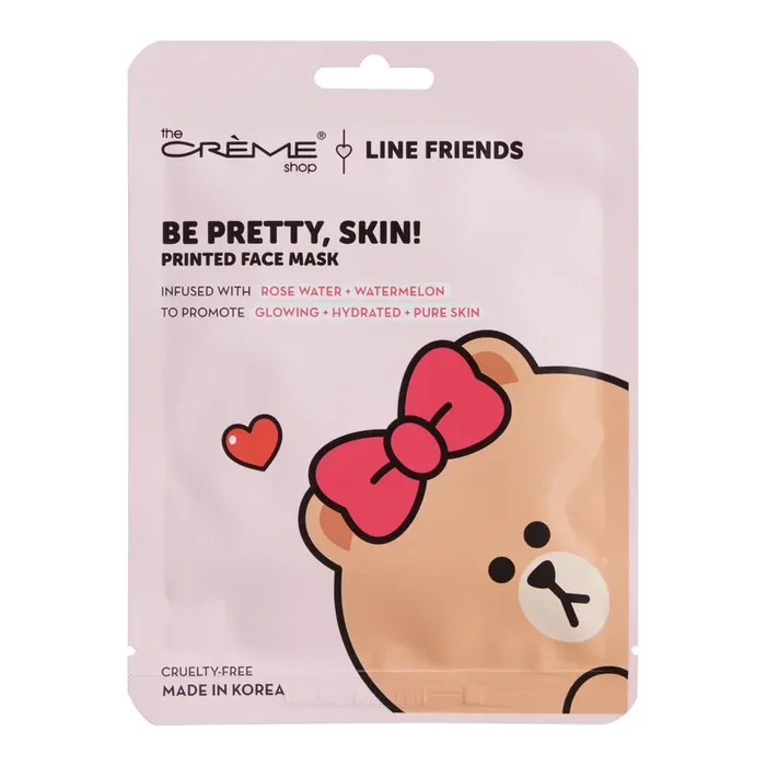 Creme Shop Line Friends Be Pretty Korean Beauty Sheet Mask