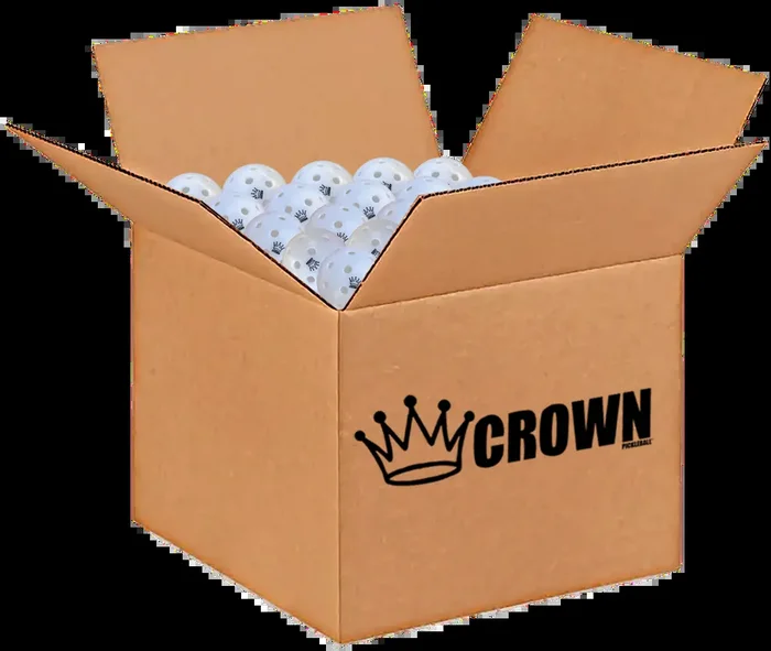 CROWN PICKLEBALL – High-Performance OUTDOOR Pickleballs (100-PACK COCONUT)