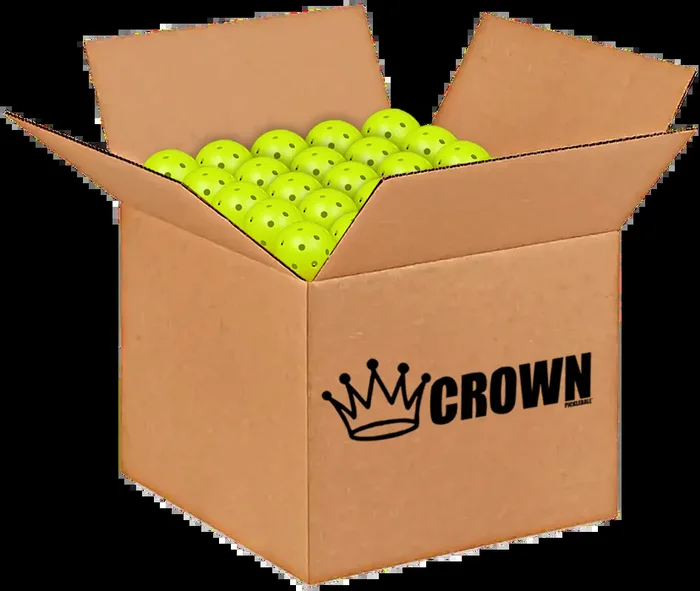 CROWN PICKLEBALL – High-Performance OUTDOOR Pickleballs (100-PACK LIME)
