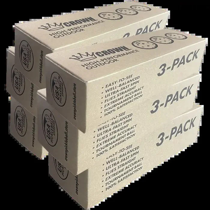 CROWN PICKLEBALL – High-Performance OUTDOOR Pickleballs (18-PACK LIME)