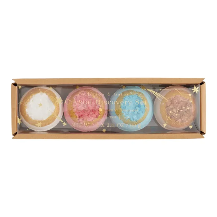 Crystal Bath Bomb Gift Set 4 Count