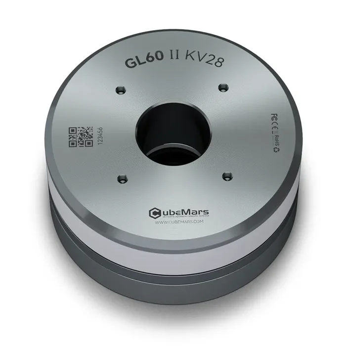 CubeMars GL60II KV28 BLDC Motor with Driver Board Hall Sensor for Gimbal System