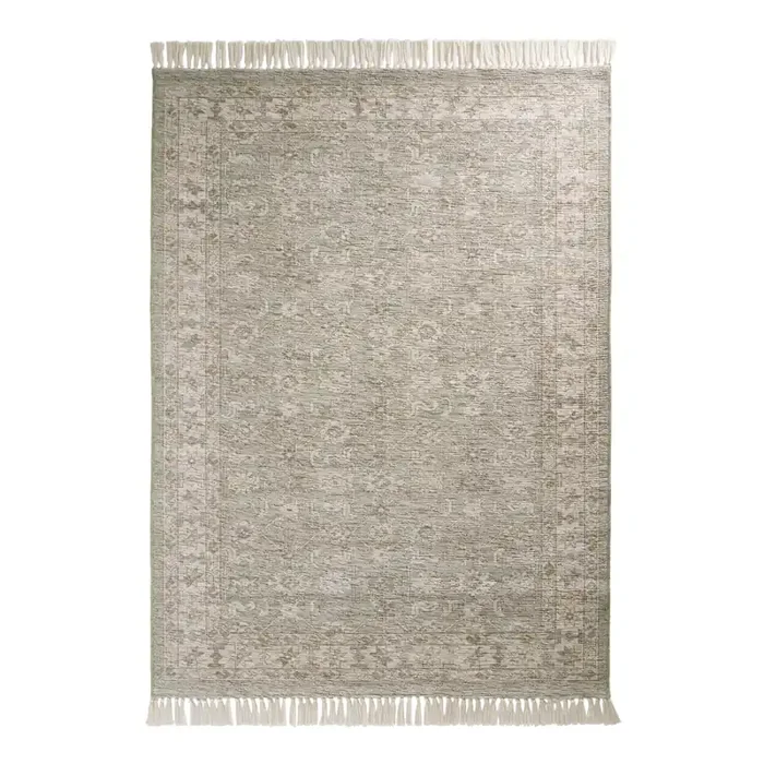 Dani Sage and Beige Floral Washable Area Rug