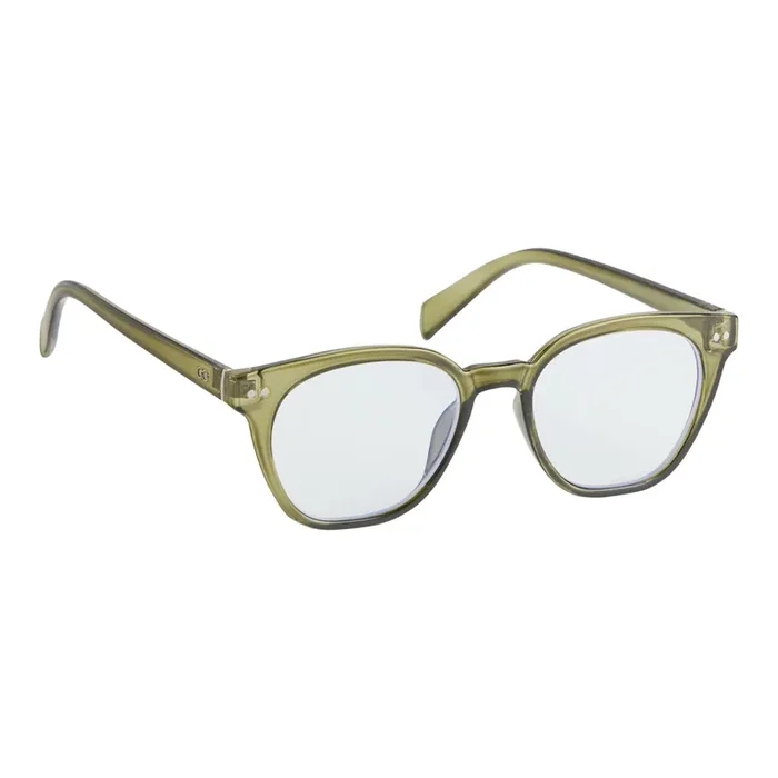 Dark Olive Recycled Blue Light Blocking Glasses