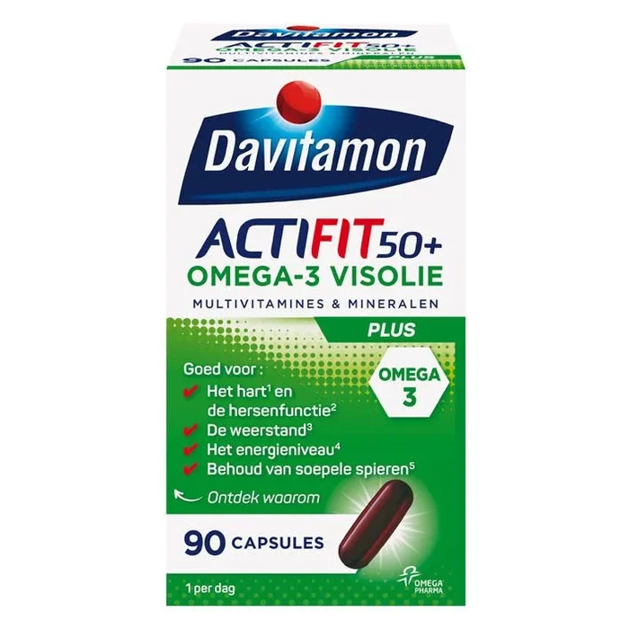 Davitamon Actifit 50+ omega 3 fish oil caps