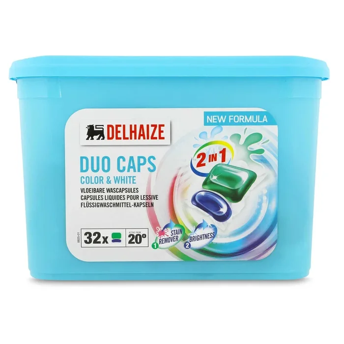 Delhaize Liquid dose color blue