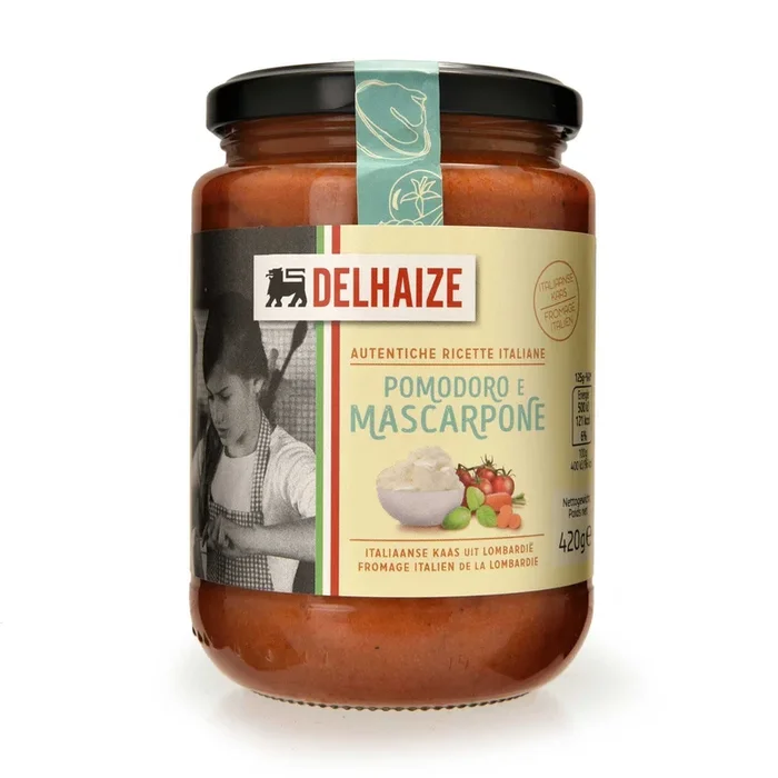 Delhaize Mascarpone tomato pasta sauce