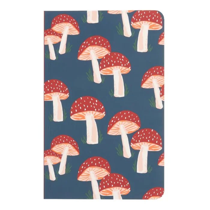 Denik Navy Mushrooms Classic Layflat Journal