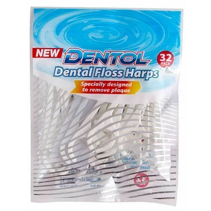Dentol Dental Floss Harps 32 Pack – Case of 10