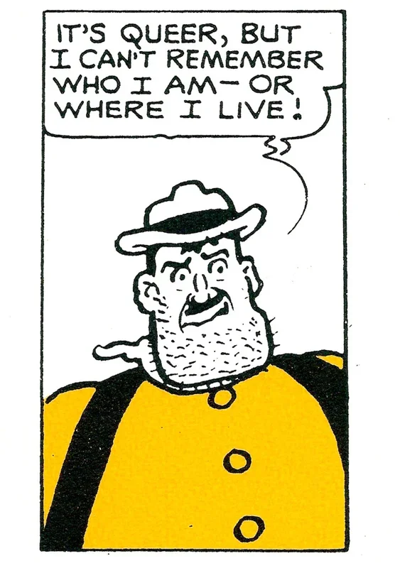 Desperate Dan Can’t Remember Card