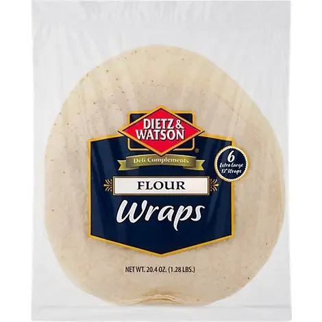 Dietz & Watson White Flour Wraps 20.4 Oz