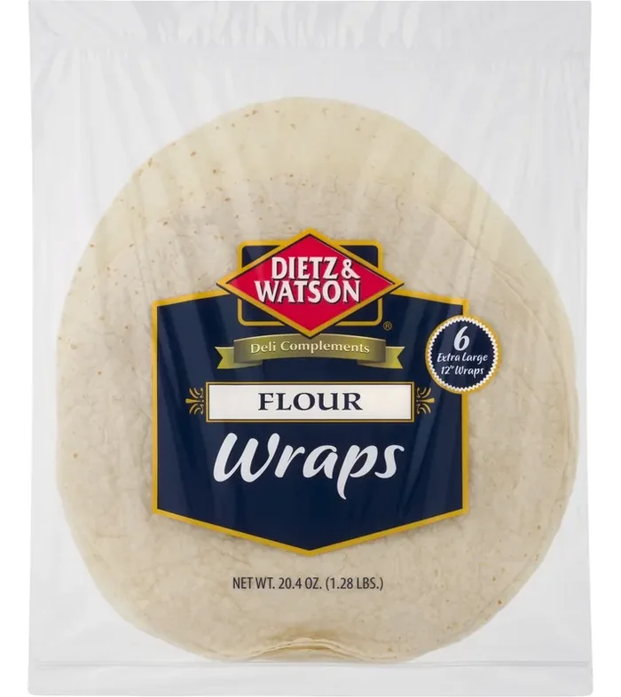 Dietz & Watson Wraps, Flour, Extra Large, 12 Inch