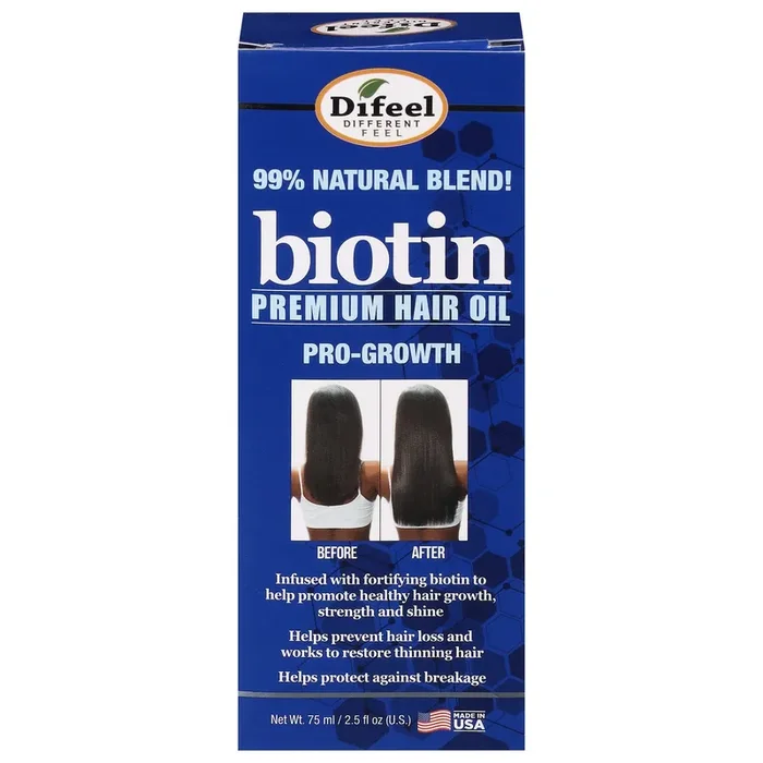 Difeel Pro-Growth Biotin Premium Hair Oil 2.5 fl oz