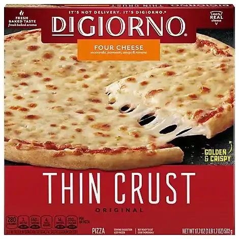 Digiorno Classic Thin Crust Four Cheese Frozen Pizza – 12in, 17.7oz – 17.7 OZ