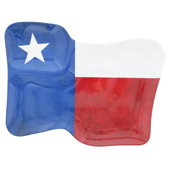 Dining Style Texas Flag Melamine Chip & Dip
