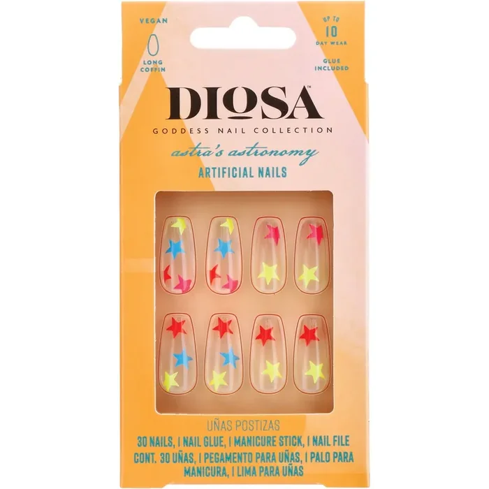 Diosa Astra‘s Astronomy Artificial Nails – Neon Stars