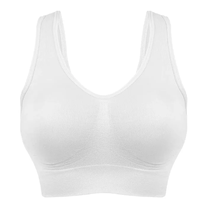 Dip Full Coverage Seamless Bralette – White