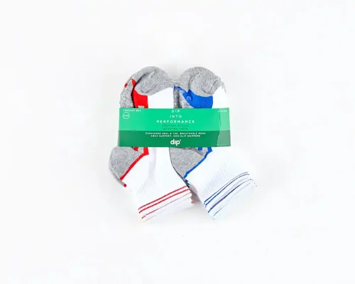 Dip® Premium Active Quarter Crew Sock Pack