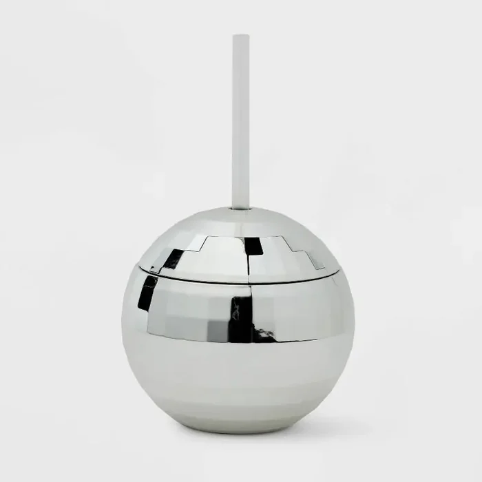 Disco Ball Shaped Cup Silver 14 fl oz – Spritz™