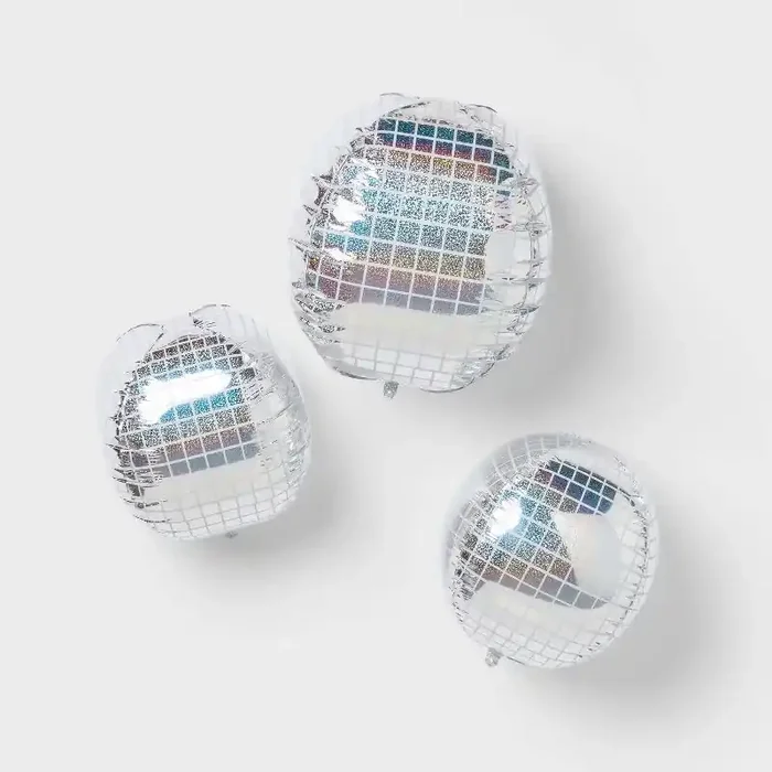 Disco Ball Shaped Foil Balloons 3ct – Spritz™