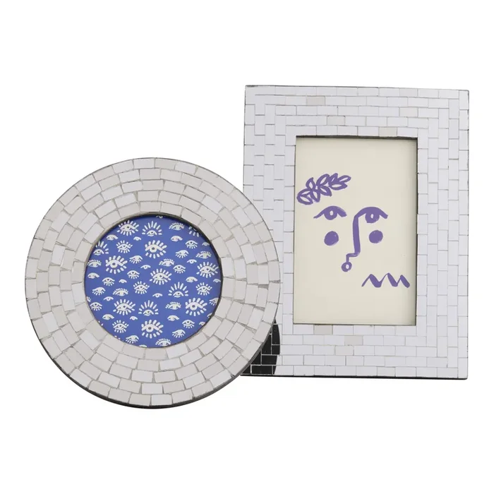 Disco Mosaic Mirrored Glass Picture Frame