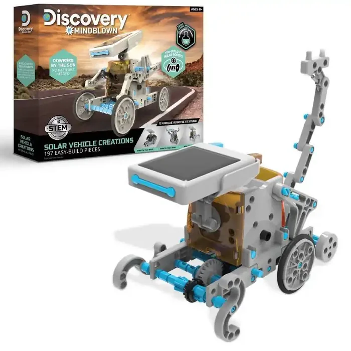 Discovery Kids Discovery Mindblown Solar Robot Creation STEM Science Kit 190pc