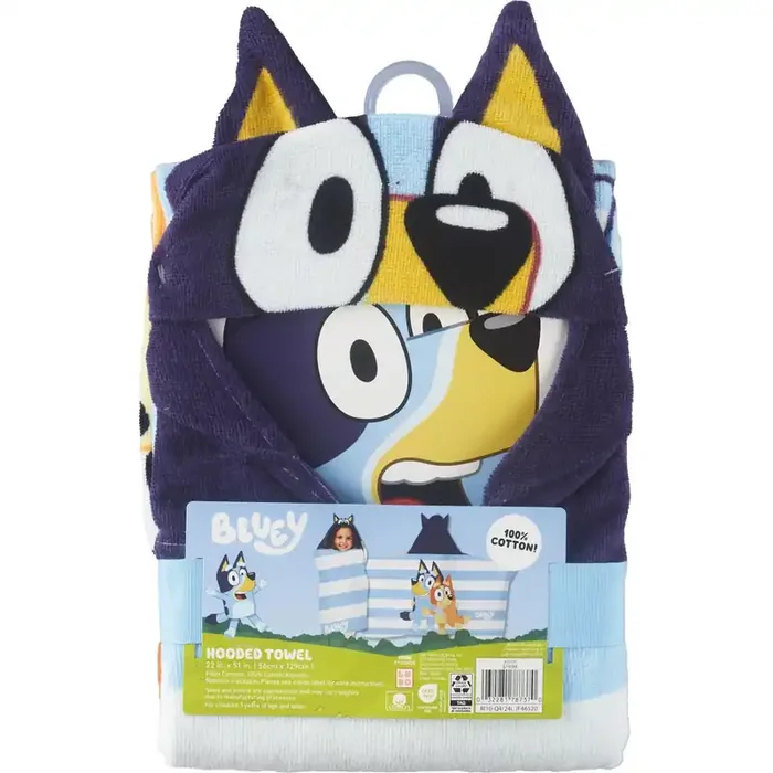 Disney Bluey Hooded Towel, 22 X 51 In