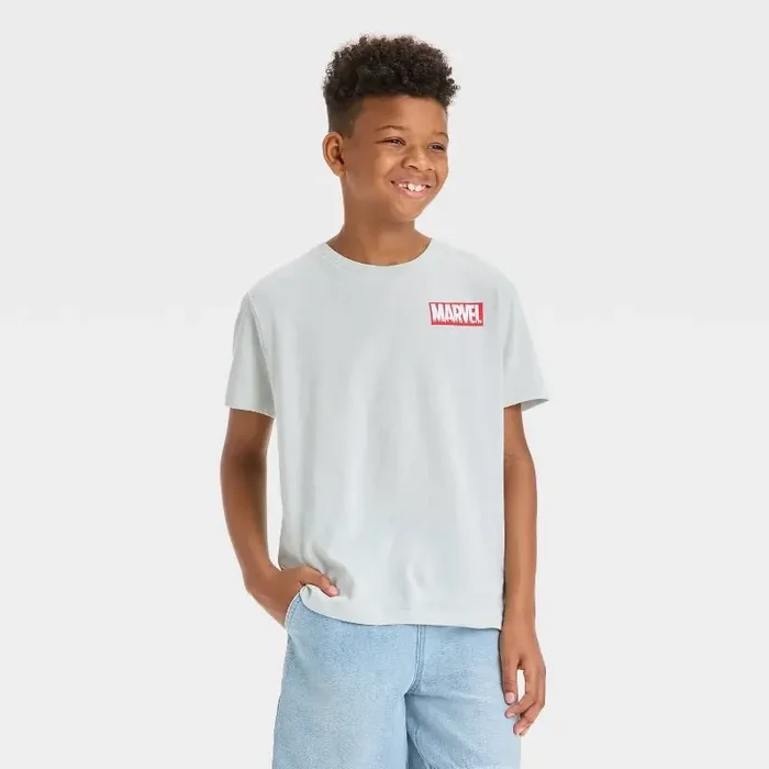 Disney Boys‘ Marvel Thunderbolts Short Sleeve Graphic T-Shirt – Gray L