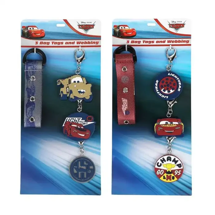 Disney Cars Printed Handbag Strap with 3 Bag Charms