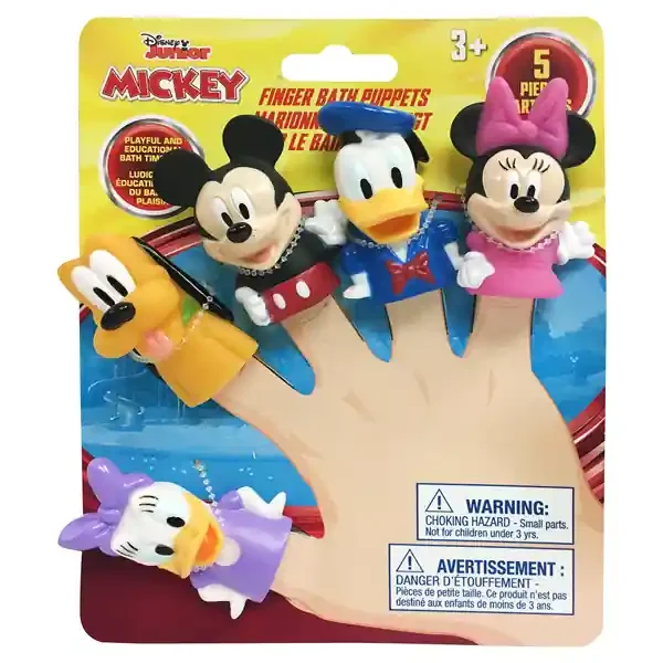 Disney Finger Bath Puppets 5 ea