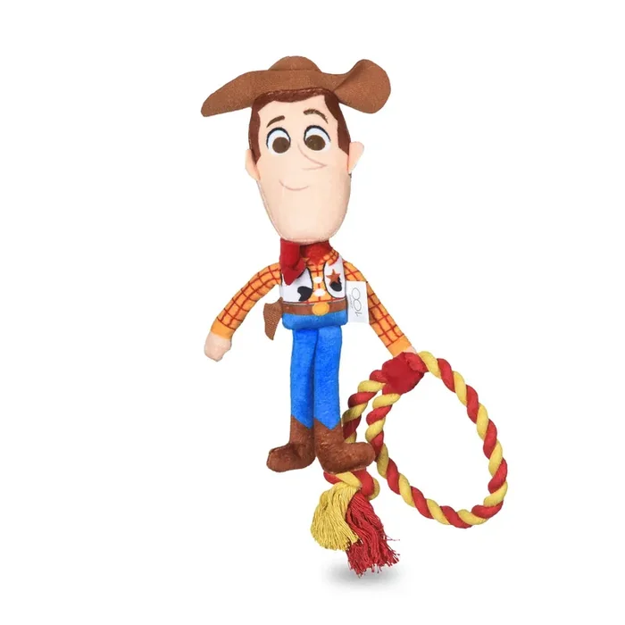 Disney for Pets Pixar‘s Toy Story Woody Rope Lasso Dog Toy – Squeaker