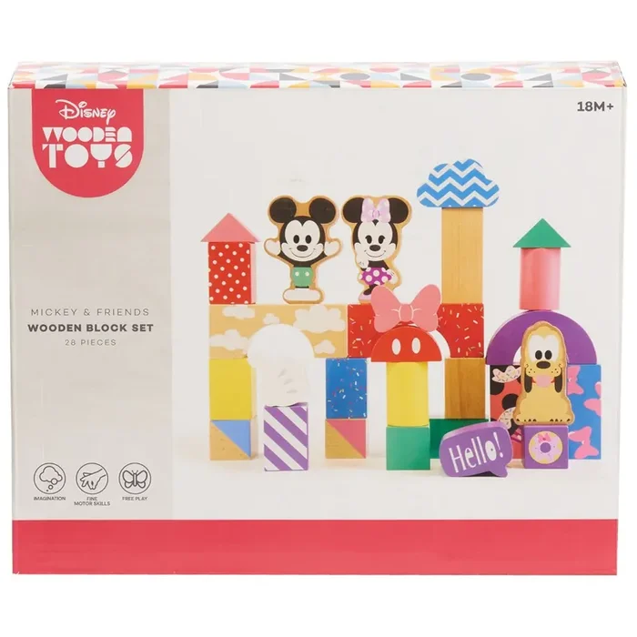 Disney Mickey & Friends Wooden Block Set