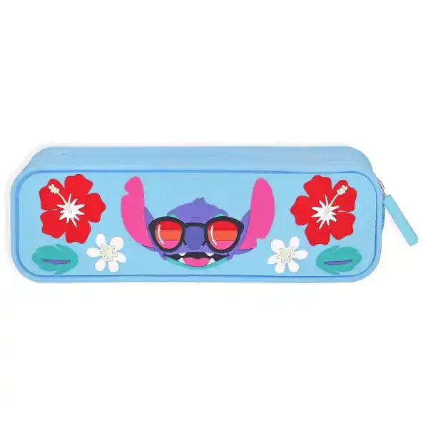 Disney Silicone Pencil Case, 2-1/2″”H X 8″”W X 2″”D, Lilo & Stitch