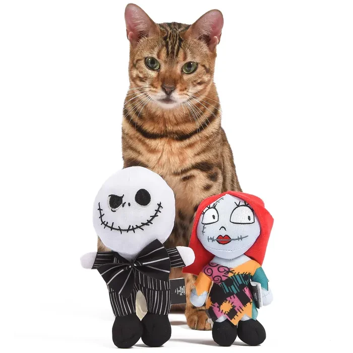 Disney The Nightmare Before Christmas Jack & Sally Cat Toys