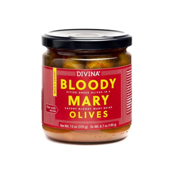 Divina Bloody Mary Pitted Greek Olives In A Savory Bloody Mary Brine