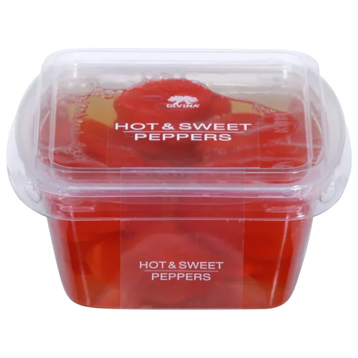 Divina Hot & Sweet Peppers 9.9 oz