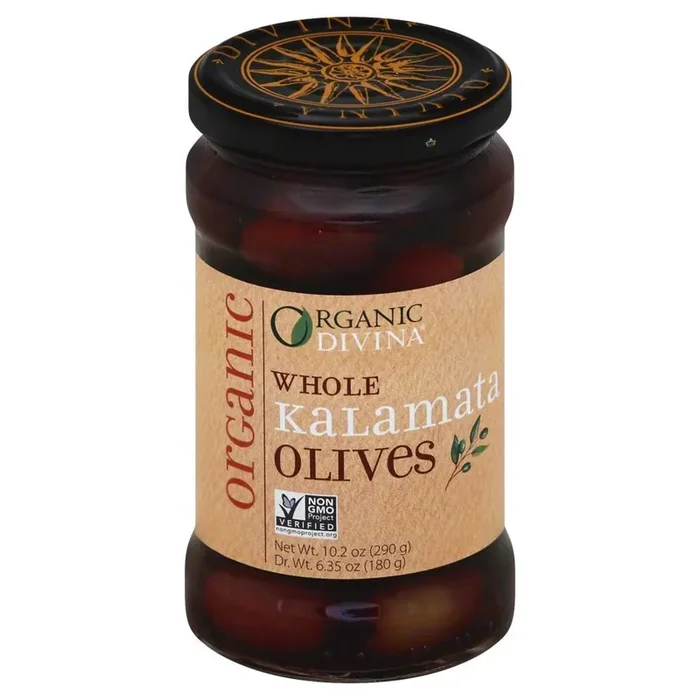 Divina Olives Kalamata Whole Org