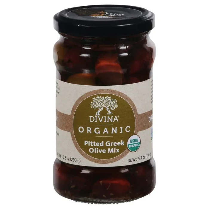 Divina Organic Pitted Greek Olive Mix 10.2 oz