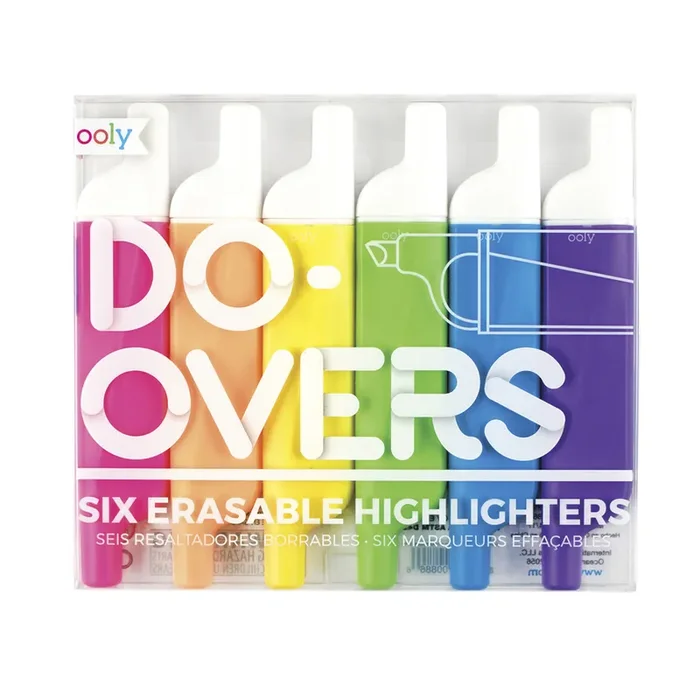 Do Overs Erasable Highlighters 6 Pack