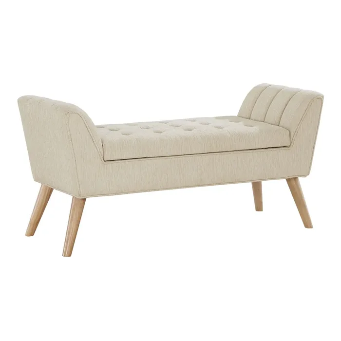 Doby Tufted Mid Century Upholstered Storage Bench
