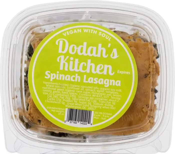 Dodahs Kitchen Spinach Lasagna – 10 oz