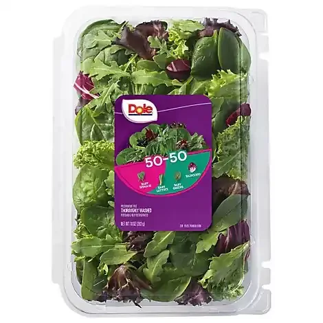 Dole 50/50 Spinach Spring Mix Clam – Ea
