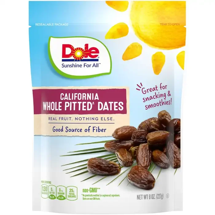 Dole California Whole Pitted Dates